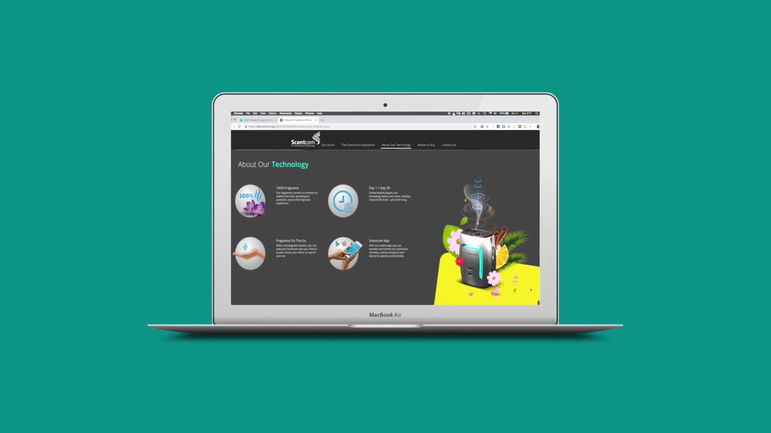 The site in motion