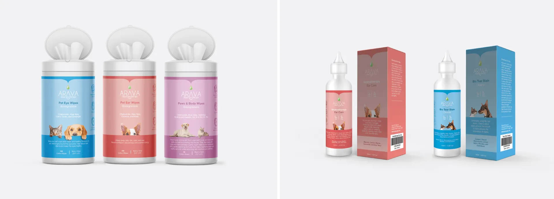 Towels, wipes and ear spray