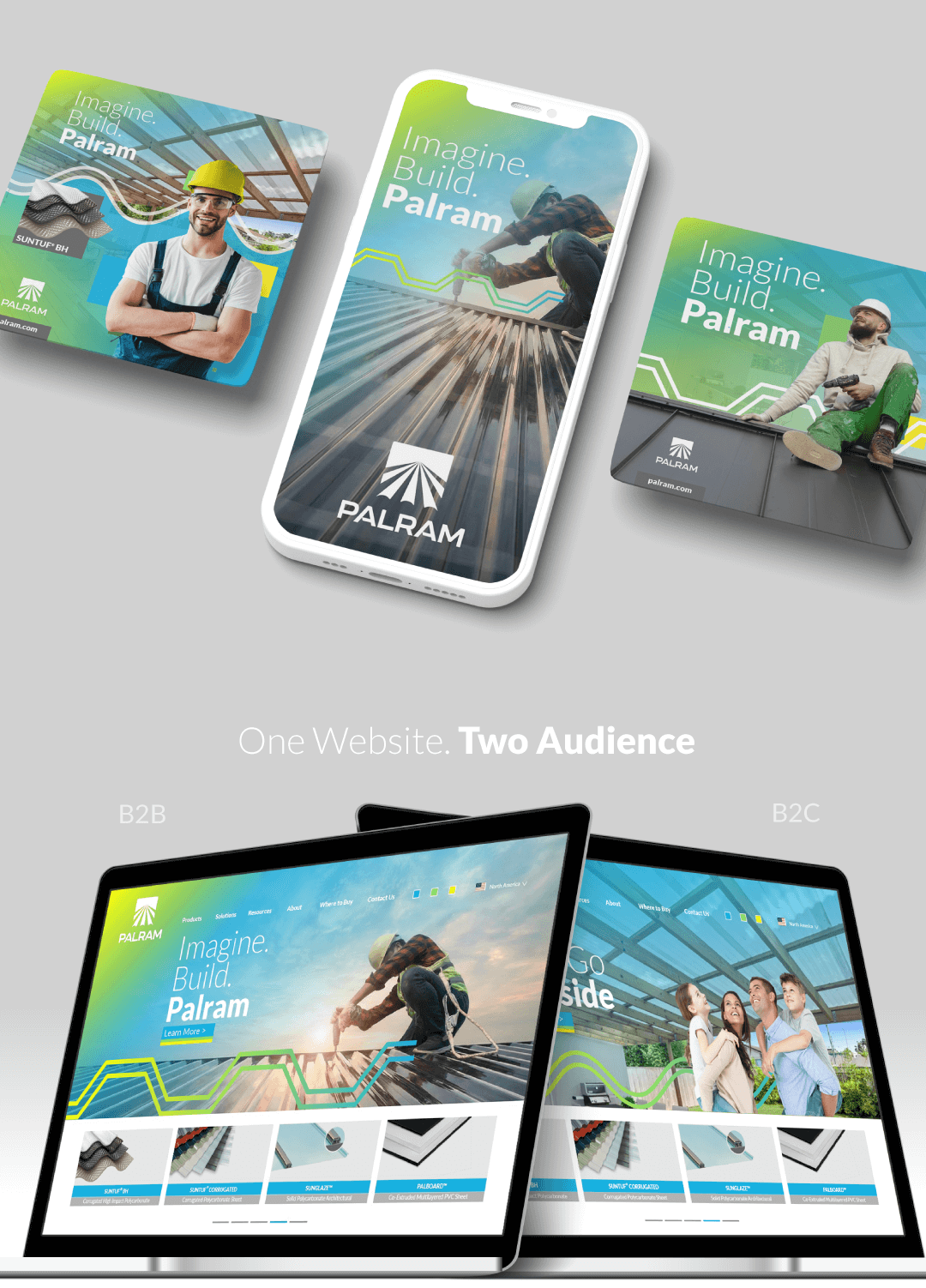 One website, two audiences