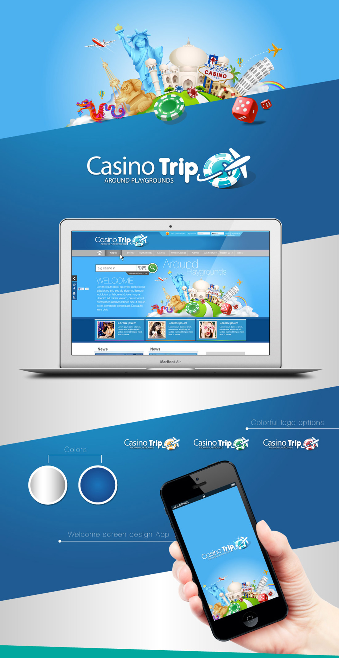 Logo, colours and the welcome screen