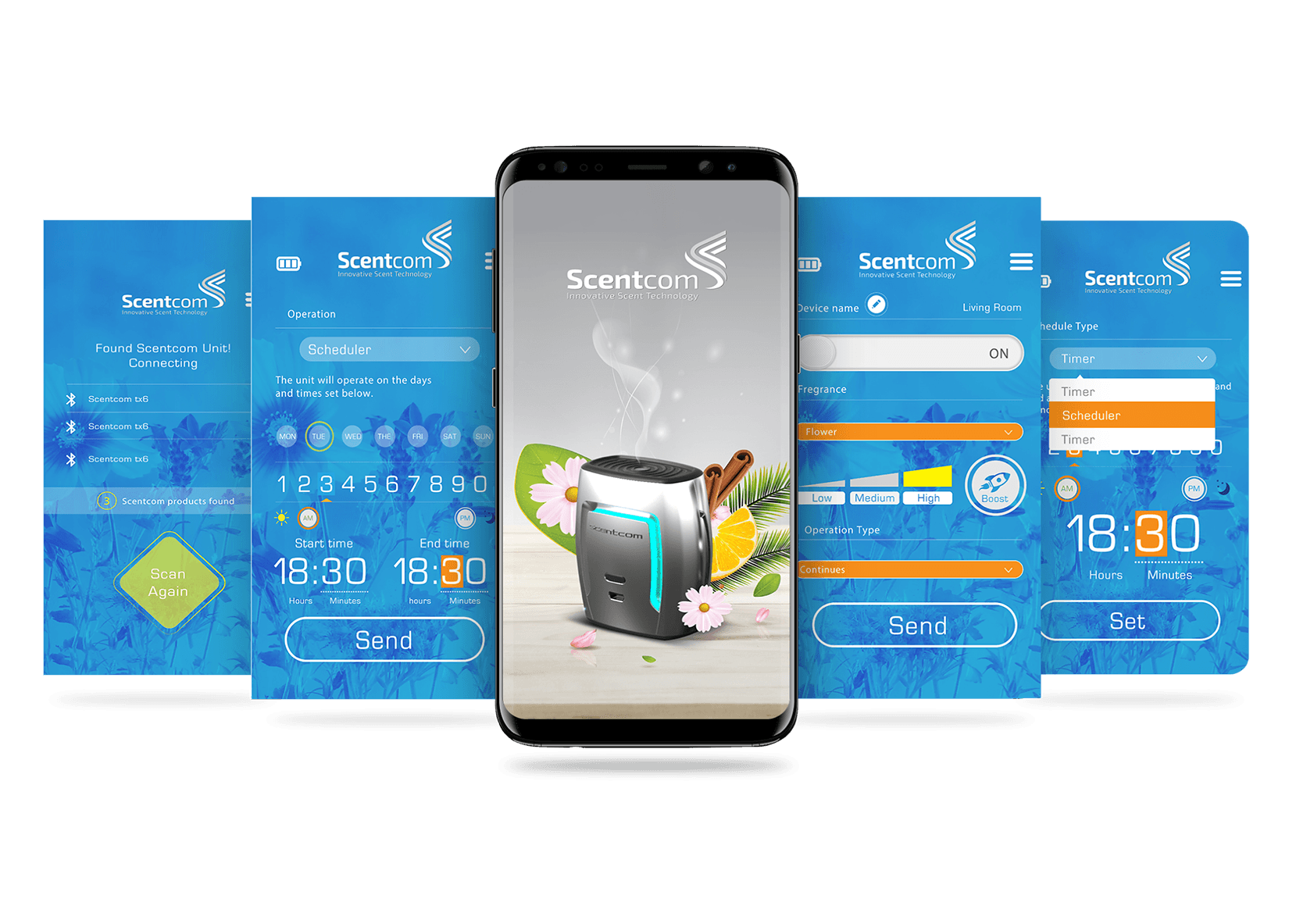 App screens